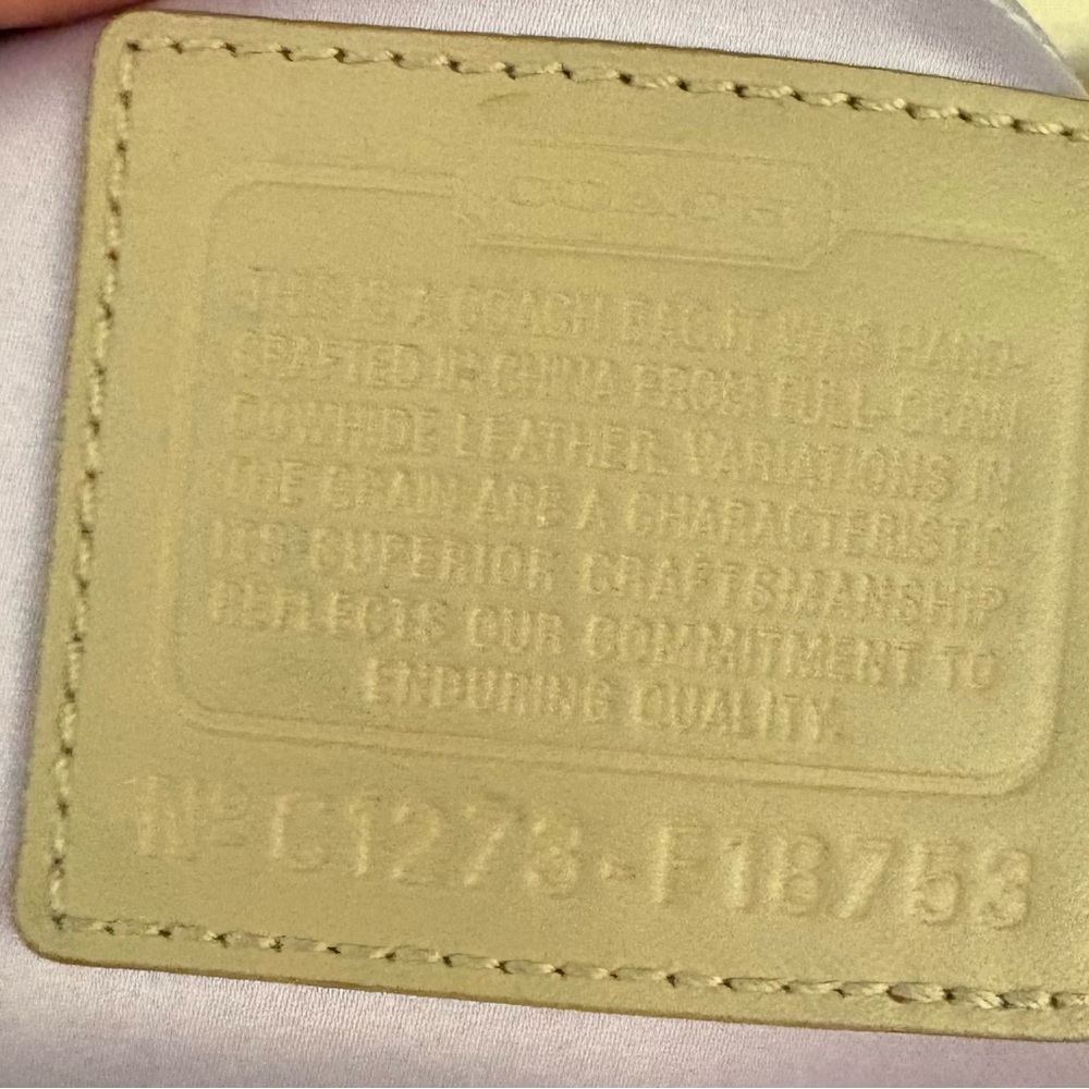 Coach Tan Patent Leather Shoulder Bag - Picture 5 of 12